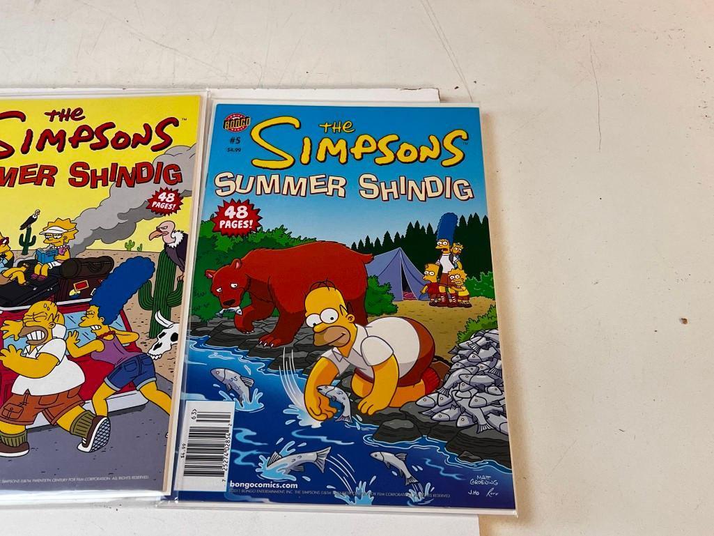 THE SIMPSONS Summer Shindig Bongo Comics 1-9 Complete Series Set