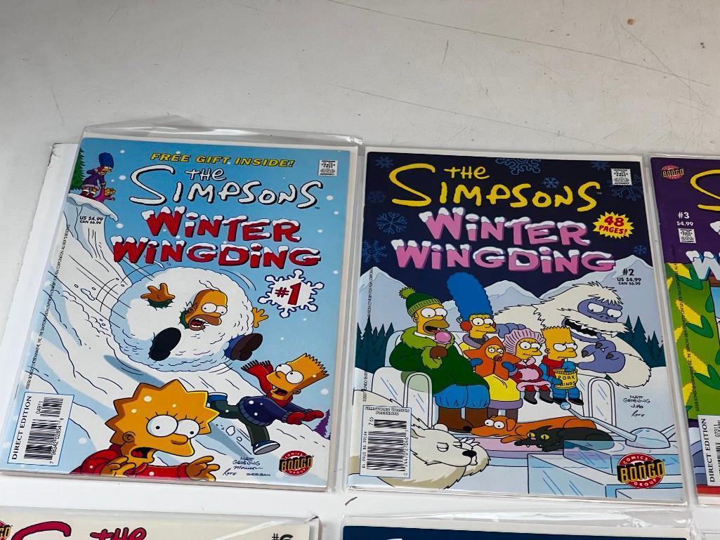 THE SIMPSONS Winter Wingding Bongo Comics Complete Series Set 1-10