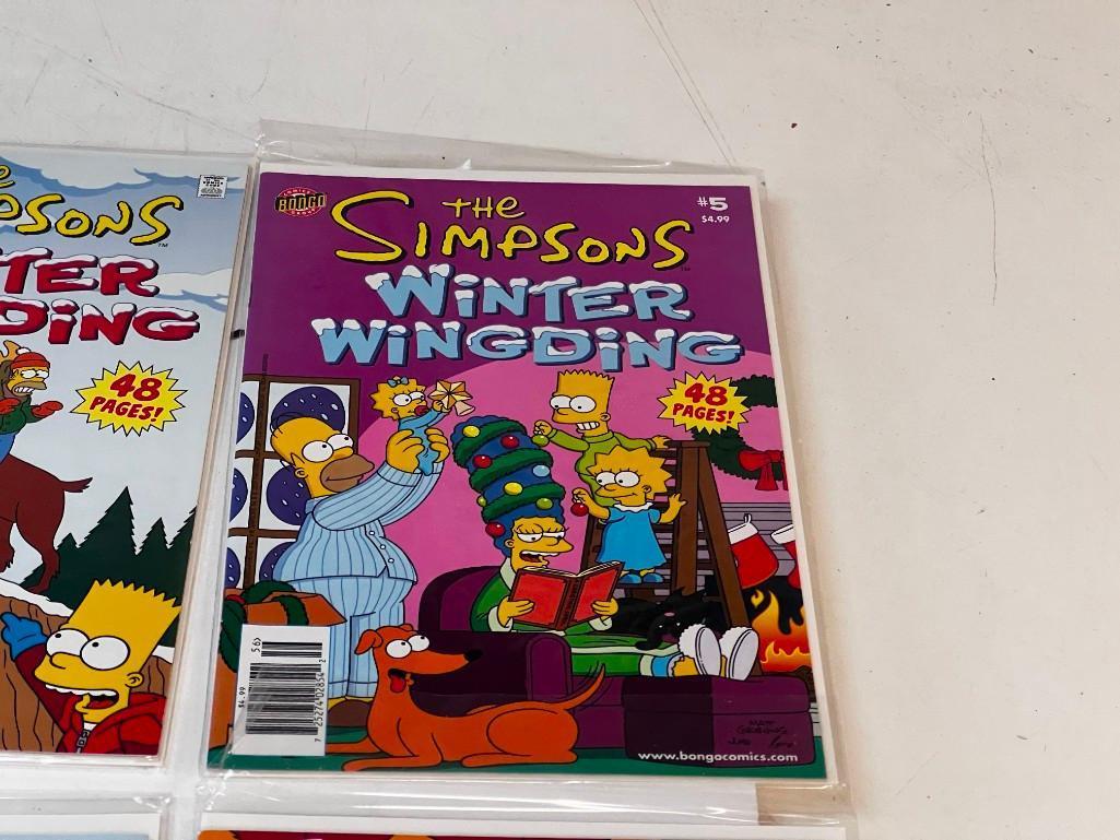 THE SIMPSONS Winter Wingding Bongo Comics Complete Series Set 1-10