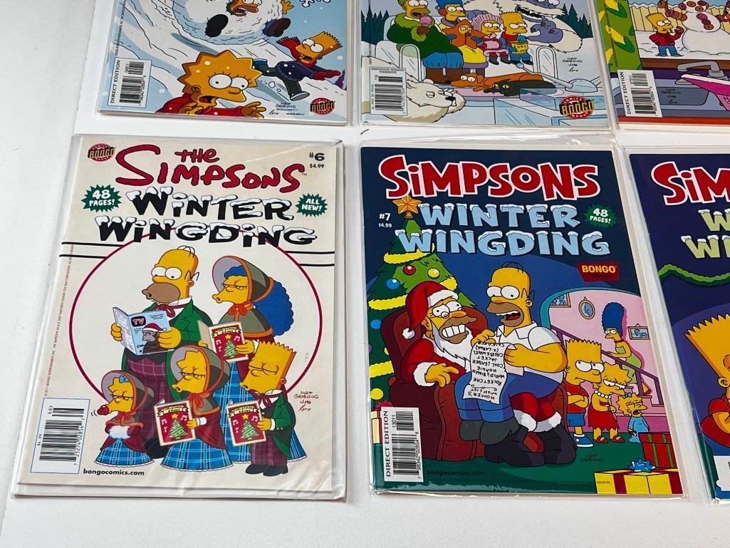 THE SIMPSONS Winter Wingding Bongo Comics Complete Series Set 1-10