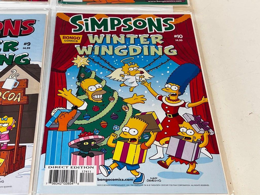 THE SIMPSONS Winter Wingding Bongo Comics Complete Series Set 1-10