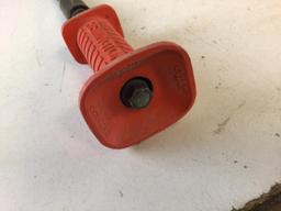 Remington Nail Driver, use 22 shell and a hit on the top with hammer to drive nails into cement