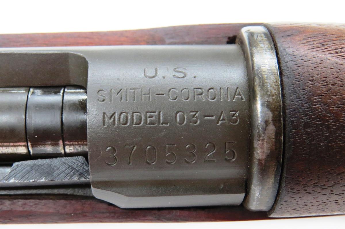 Smith Corona Model 1903A3 Bolt-Action Rifle, SN# 3705325, .30 Caliber, (Mfg. 1943), 25" Barrel, Rear