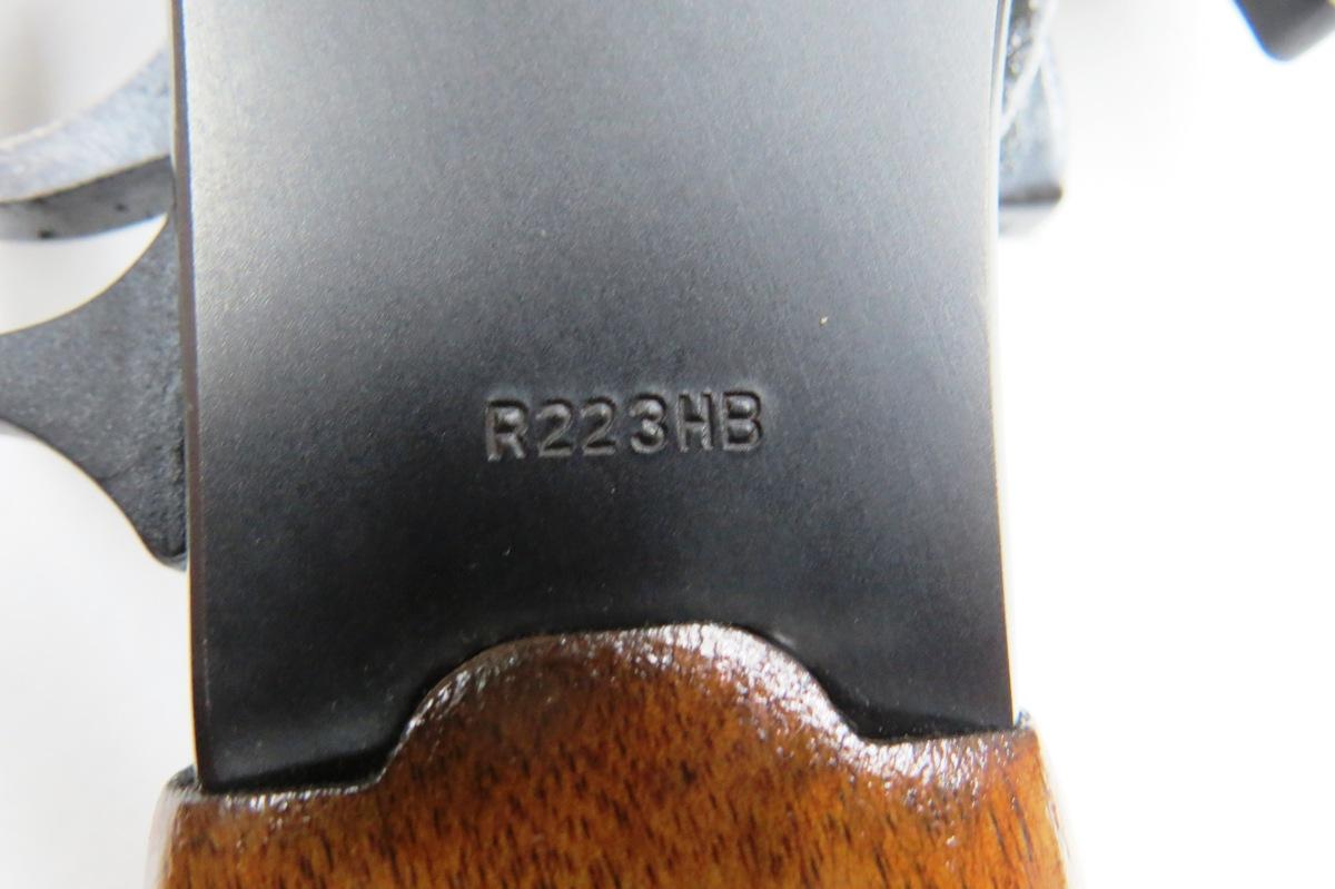 Rossi Model R223HB Single Shot Rifle with Top Break Load, Remington .223 Caliber, SN# A5013733, Wood