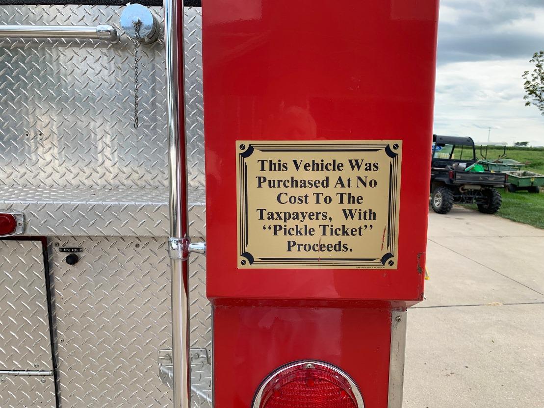 1986 Ford Model C-800 Cabover Single Axle Pumper Truck, VIN #1F0PC80K2GVA23567, 429-4V Gas Engine Au