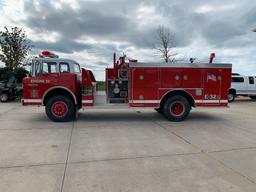 1986 Ford Model C-800 Cabover Single Axle Pumper Truck, VIN #1F0PC80K2GVA23567, 429-4V Gas Engine Au