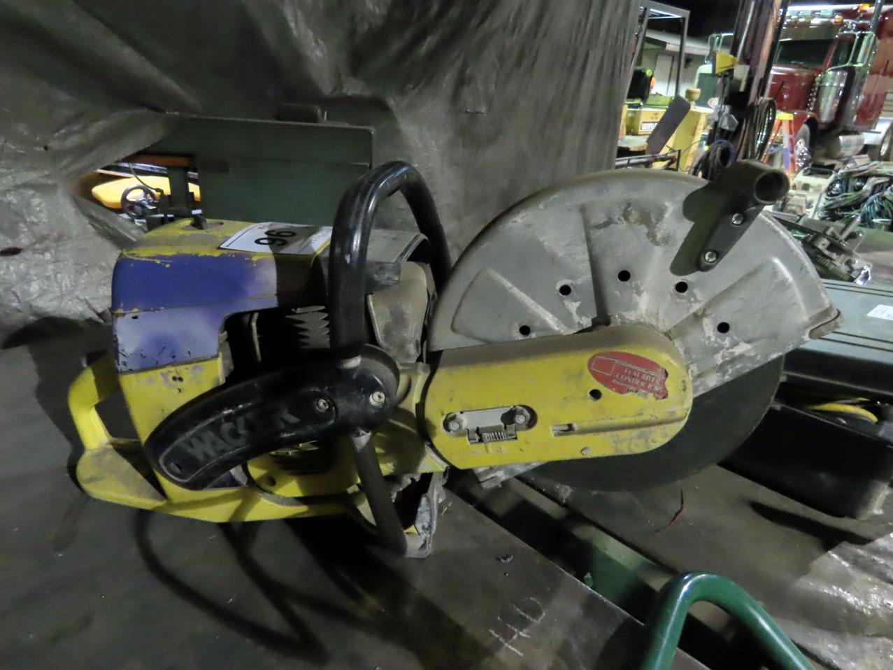 Wacker Model BTS1035L3 Gas Powered Quickie Concrete Saw.