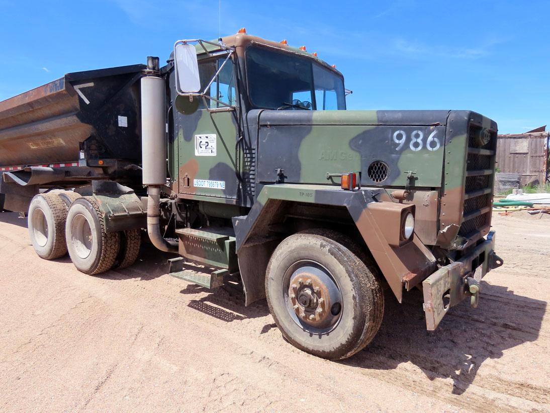 1983 AM General M-915-A1 Tandem Axle Conventional Day Cab Truck Tractor, VIN# 1UTSH6680D5000986, AM