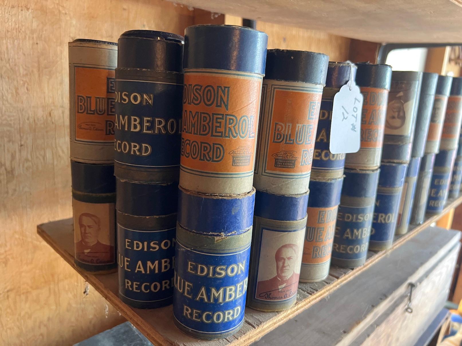 (38) Edison Blue Amberol Cylinders