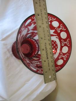 Egermann Ruby Red Czech Republic Vase