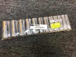 SK 12-PC. 1/2" Drive SAE Deep Well Socket Set