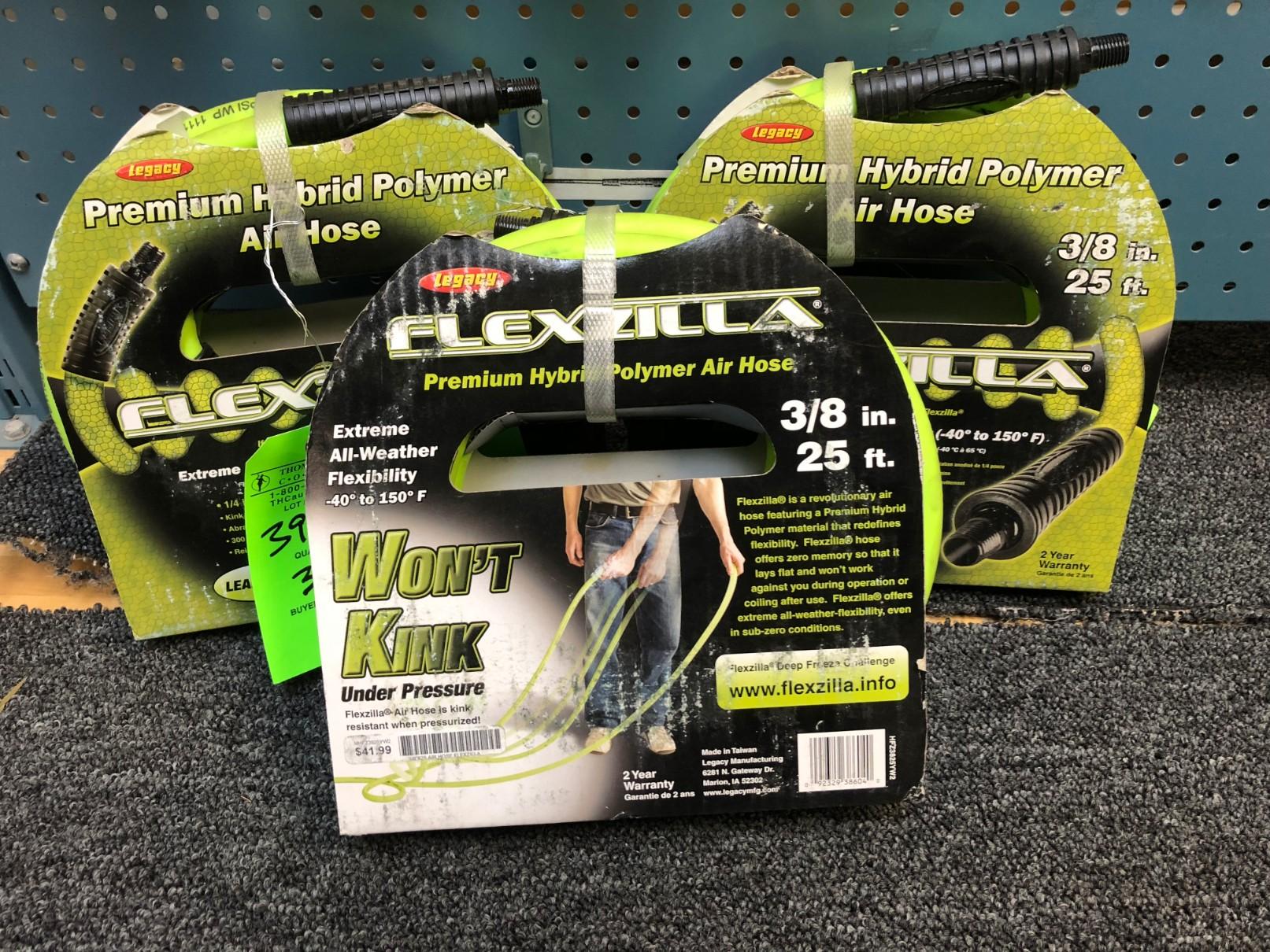 (3) Flexzilla 3/8" Air Hoses - 25' each