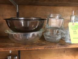 Asst. Glass Serving Bowls & Jars