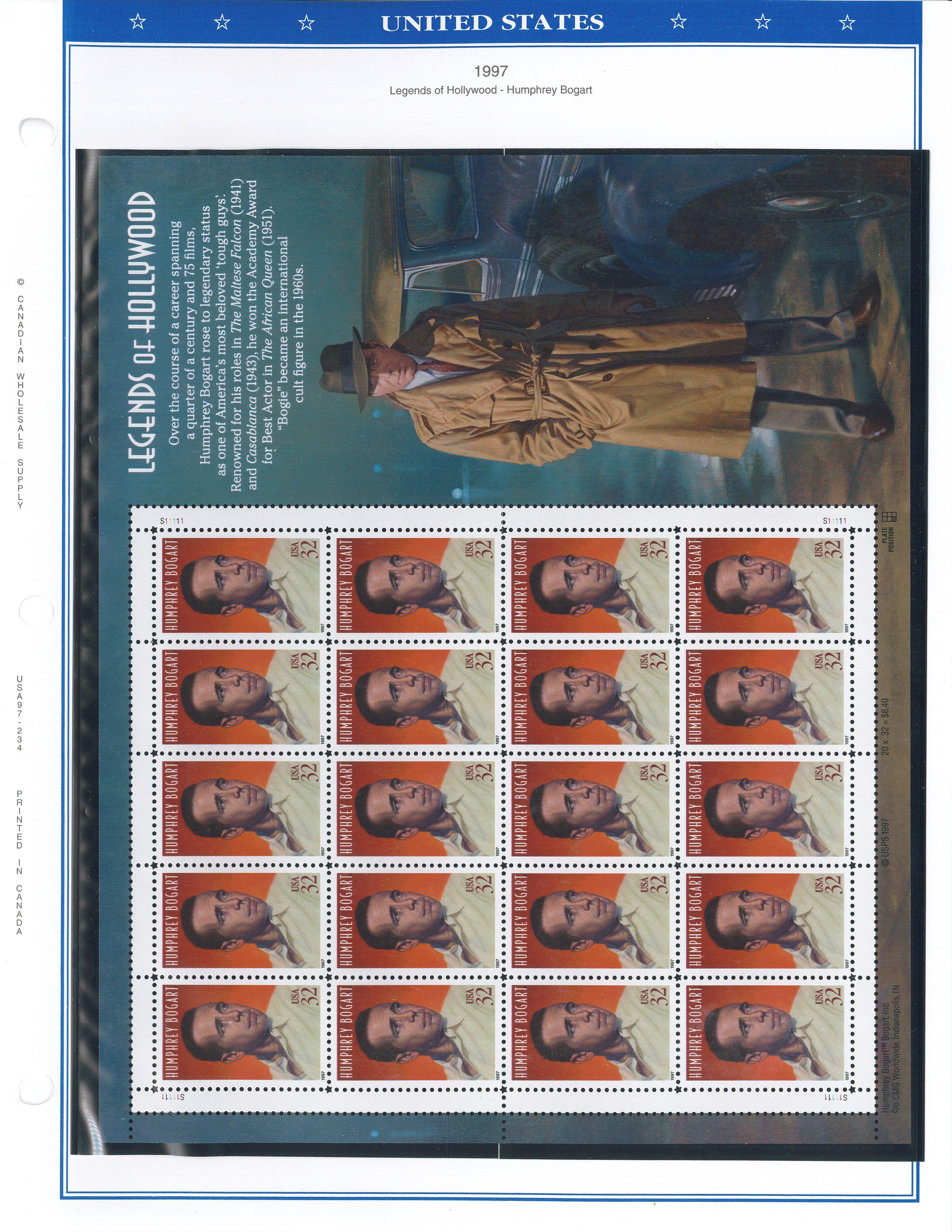 Binder of USA Stamps (1996-2000)