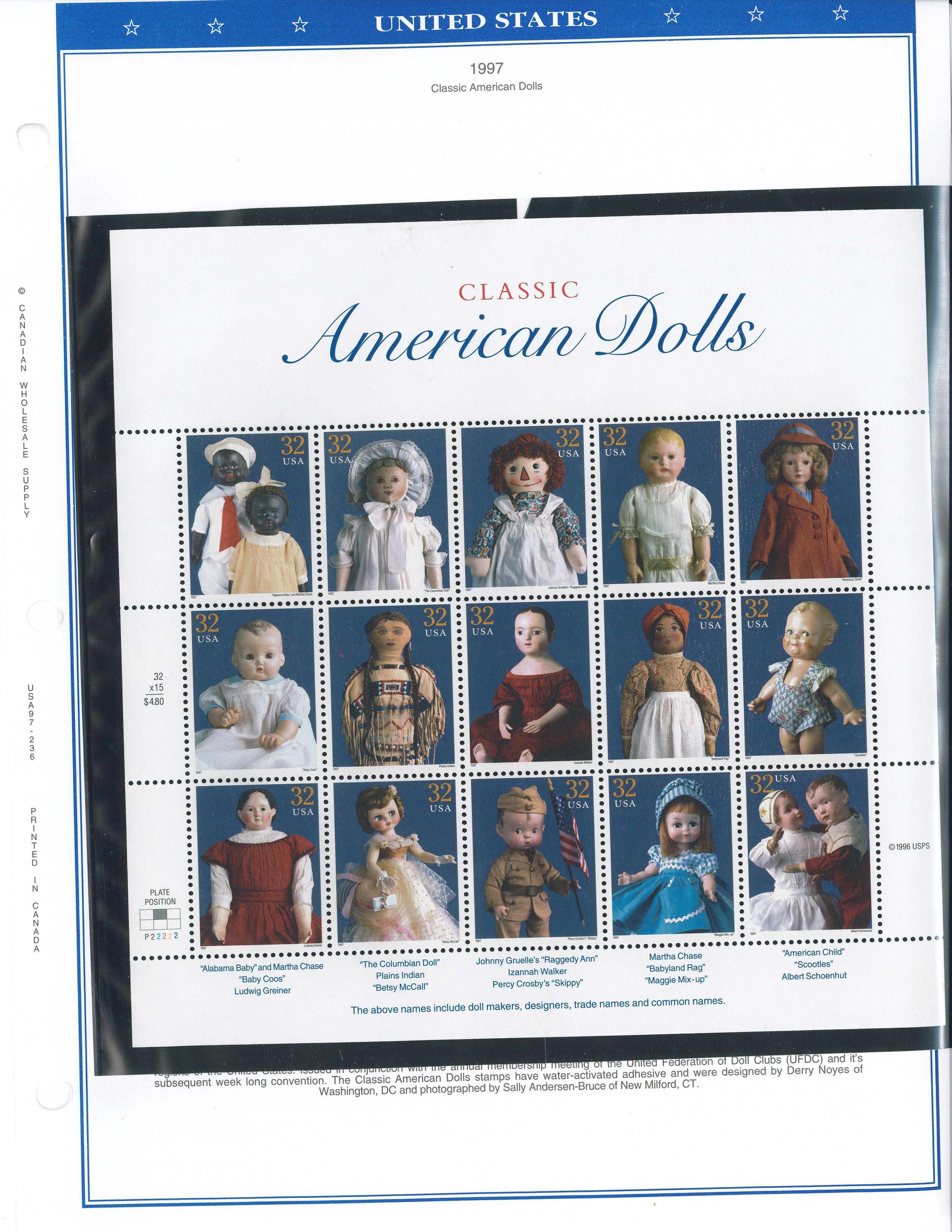 Binder of USA Stamps (1996-2000)