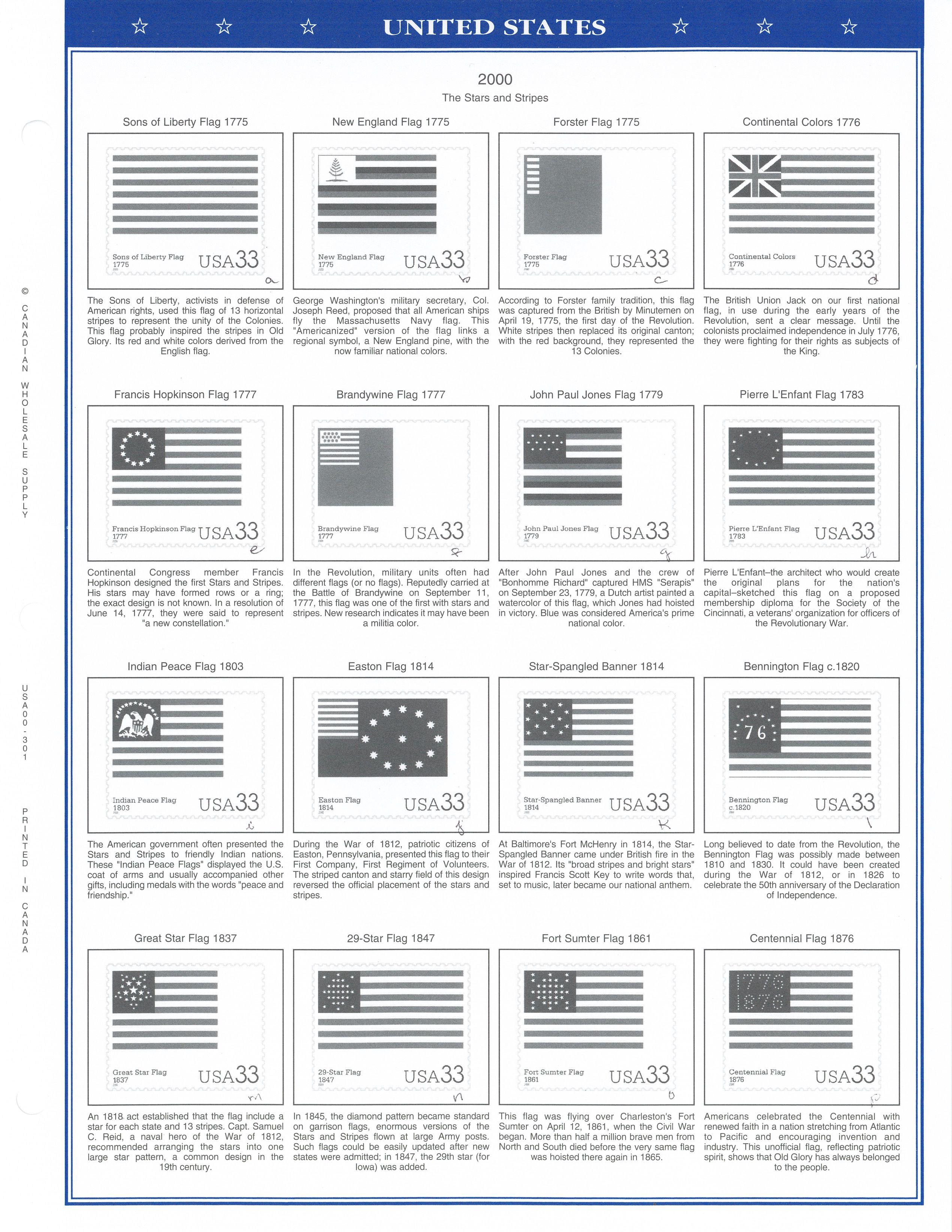 Binder of USA Stamps (1996-2000)