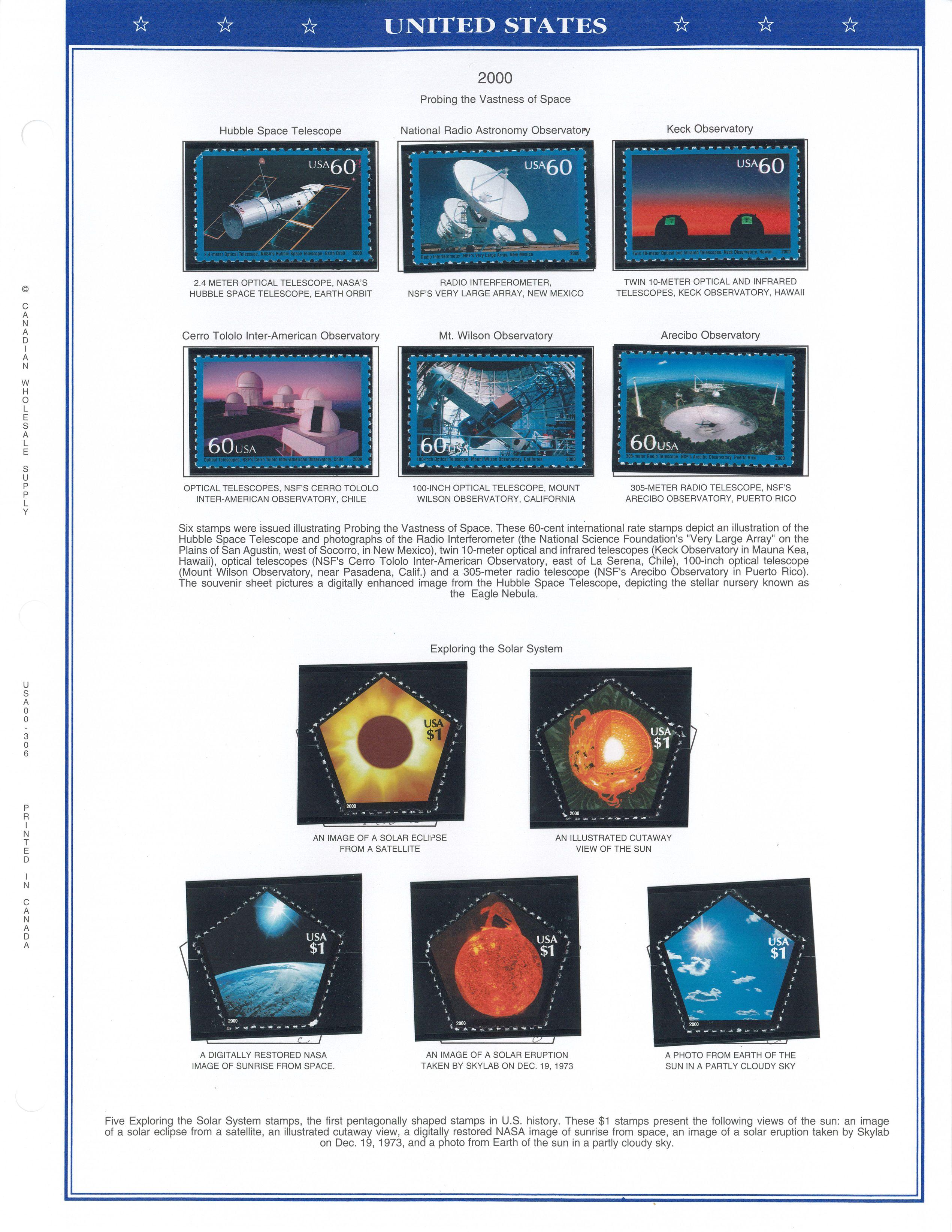 Binder of USA Stamps (1996-2000)