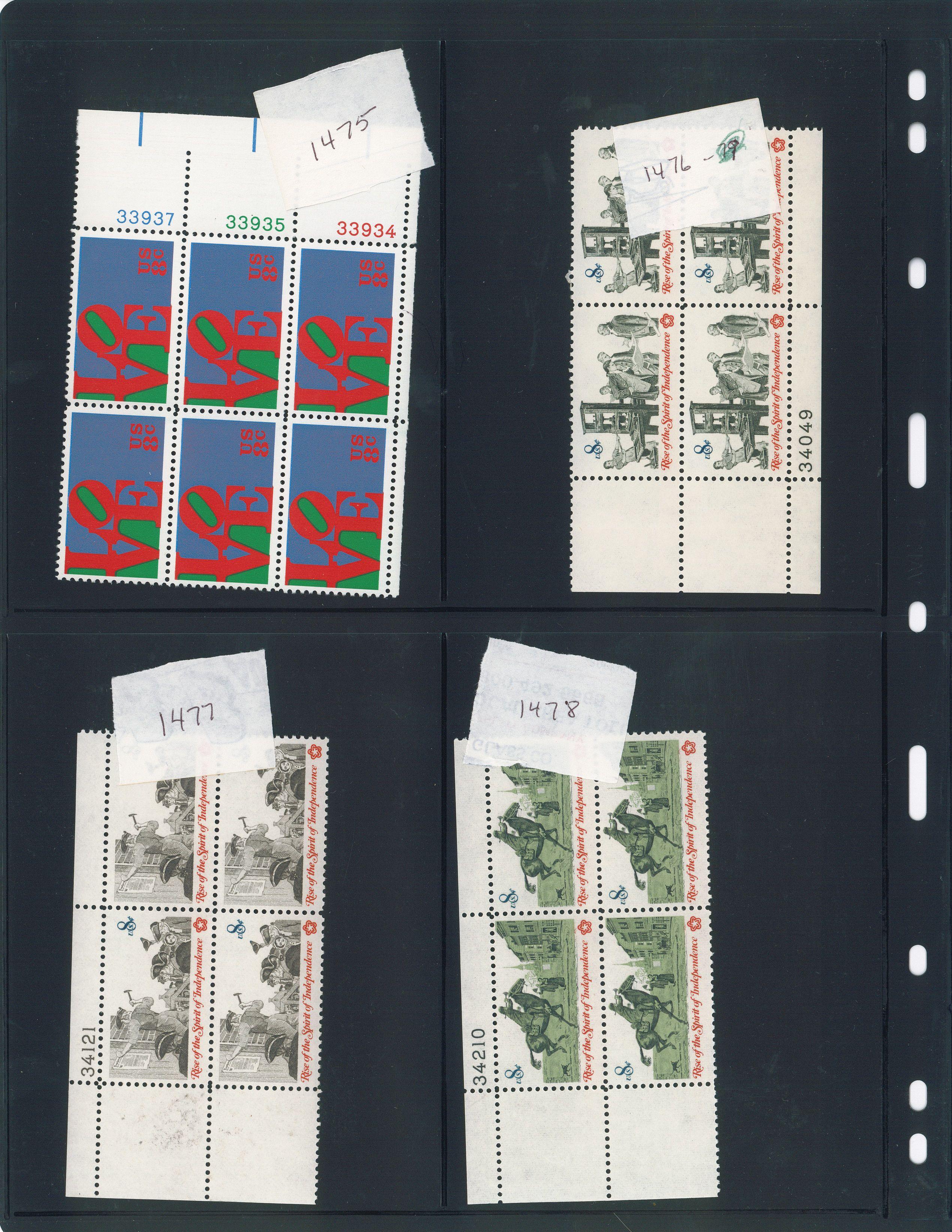 Assortment of USA Stamps (Scott # range 1199-1596)