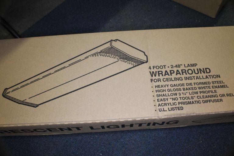 (2) 48" Fluorescent Hanging Lights