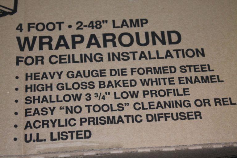 (2) 48" Fluorescent Hanging Lights