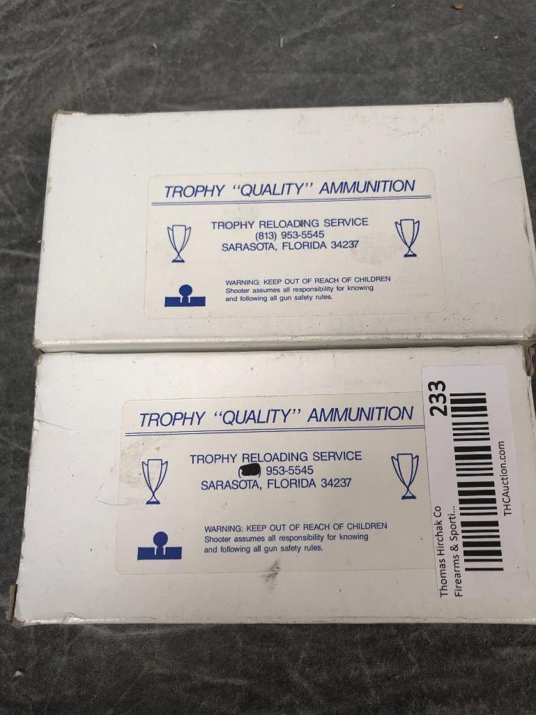 (100) Trophy Reloading Service .40 S&W Cartridges