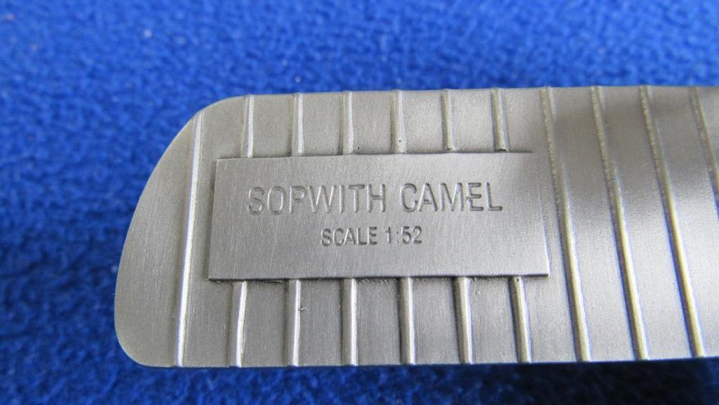 Danbury Mint Pewter Sopwith Camel 1:52 Scale