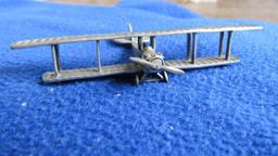 (2) The Franklin Mint Pewter Collectible Airplanes