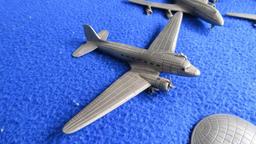 (3) The Franklin Mint Pewter Collectible Airplanes