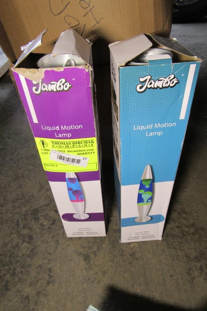 (2) Jambo Liquid Motion "Lava Lamps"