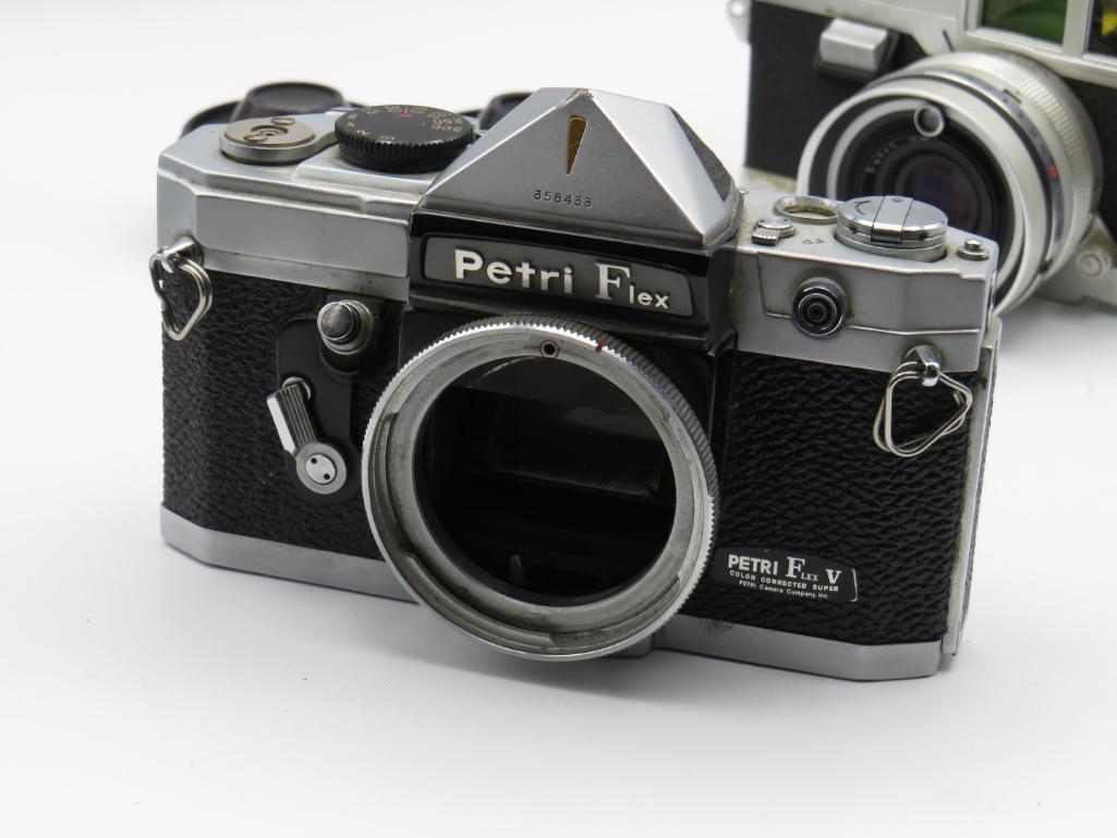 (2) Petri 35MM Cameras & (2) Lenses