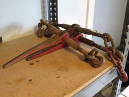 (4) Ratcheting Chain Binders