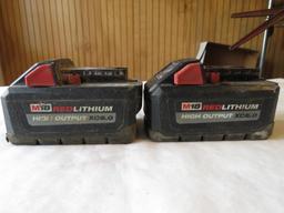 (2) Milwaukee M18 Redlithium XC6.0 Batteries