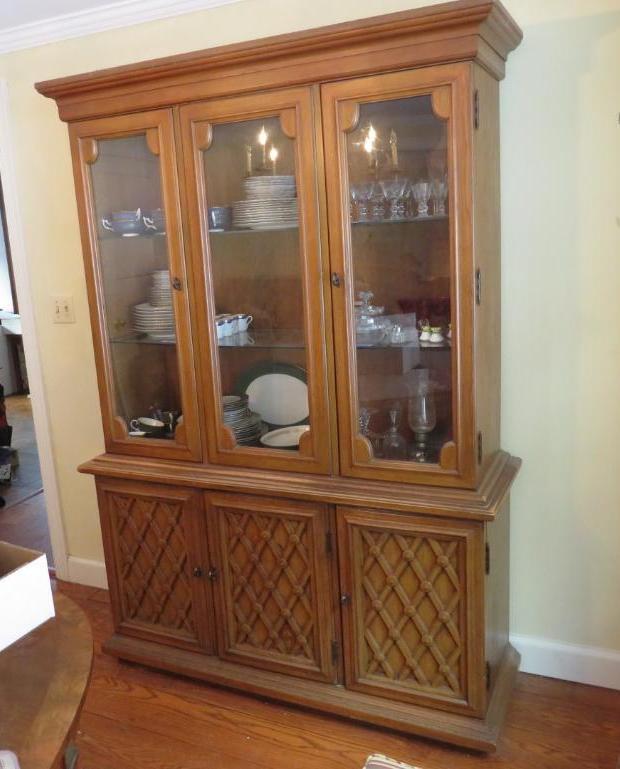 2-Door Lighted China Cabinet
