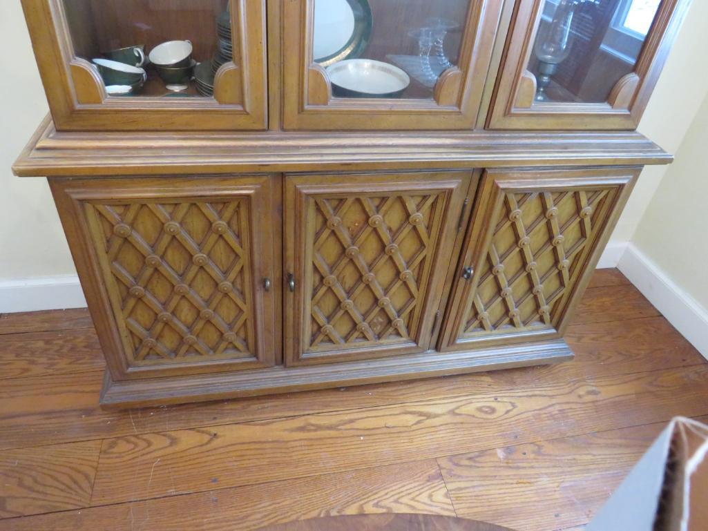 2-Door Lighted China Cabinet