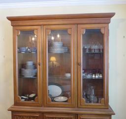 2-Door Lighted China Cabinet