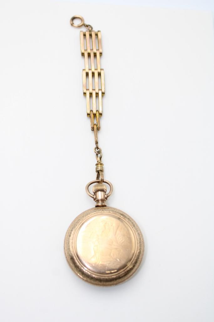 Elgin Watch Co. Gold Filled Pocket Watch