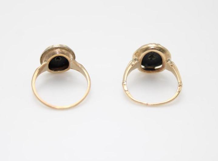 (2) 10K Yellow Gold Rings