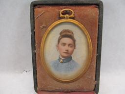 Watercolor Cased Portrait Miniature