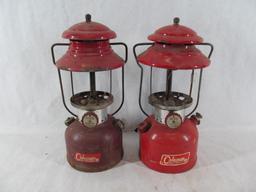 (2) Red Coleman 200A Lanterns