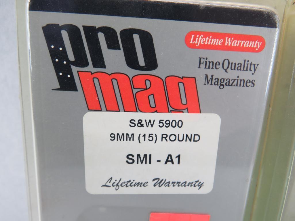 (3) Pro mag Smith & Wesson 5900 9mm Magazine