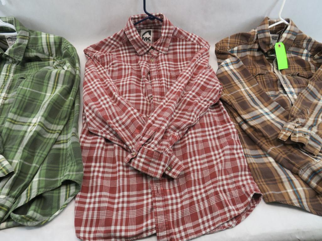 (7) Men's Flannel Shirts