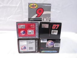 (5) 1:24 Scale Diecast Collectable Race Cars