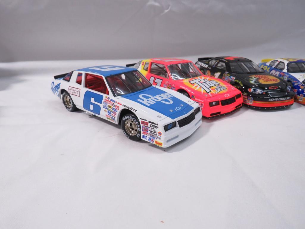 (5) 1:24 Scale Diecast Collectable Race Cars