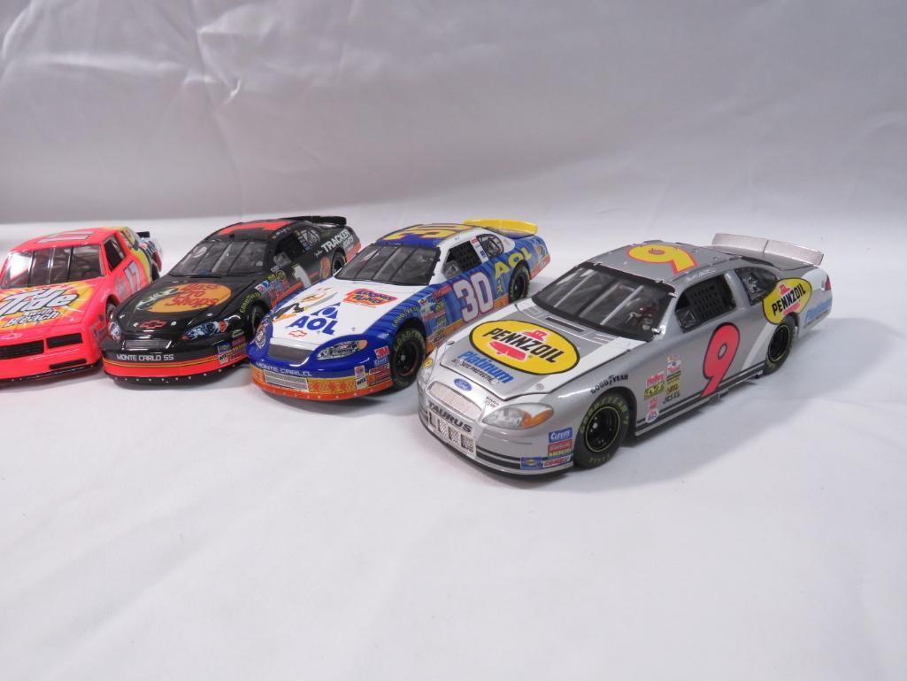 (5) 1:24 Scale Diecast Collectable Race Cars