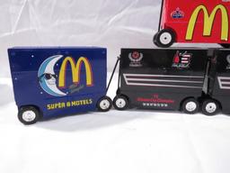 (5) 1:16 Scale Diecast Pit Wagon Banks