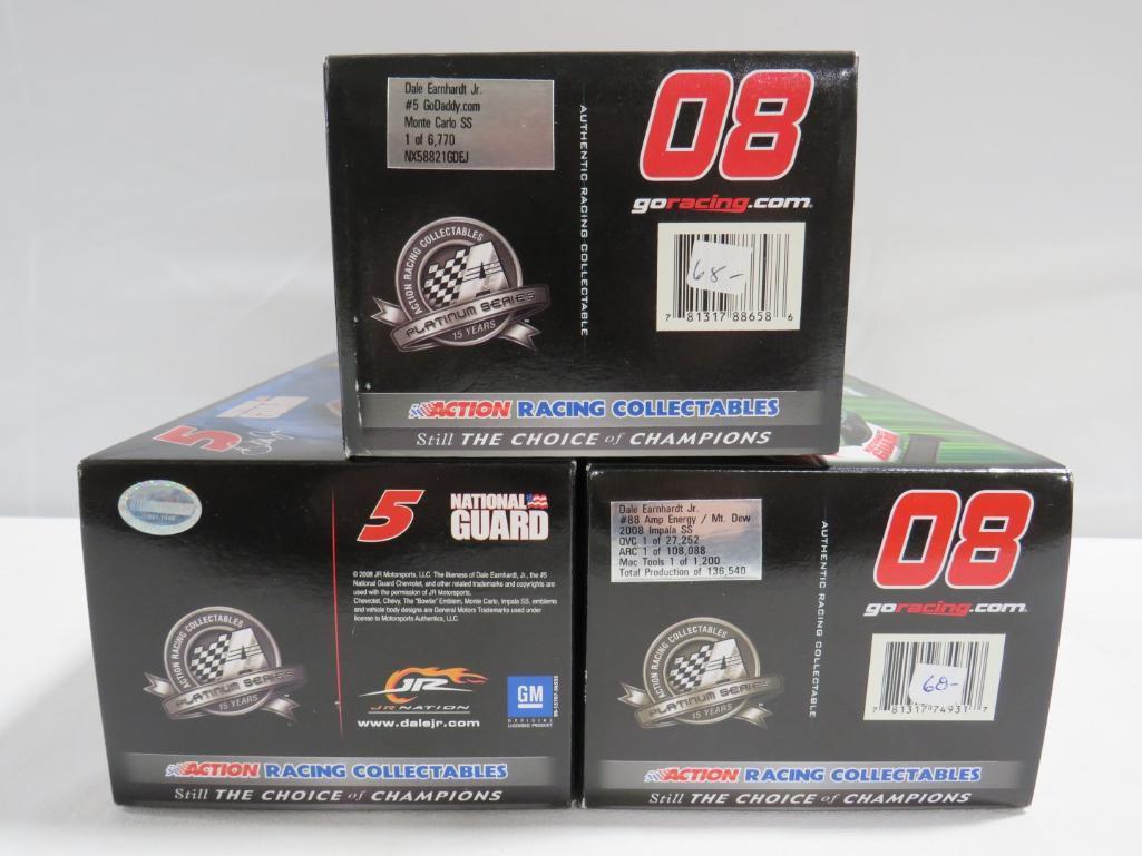 (3) Dale Earnhardt, jr 2008 Collectable NASCAR