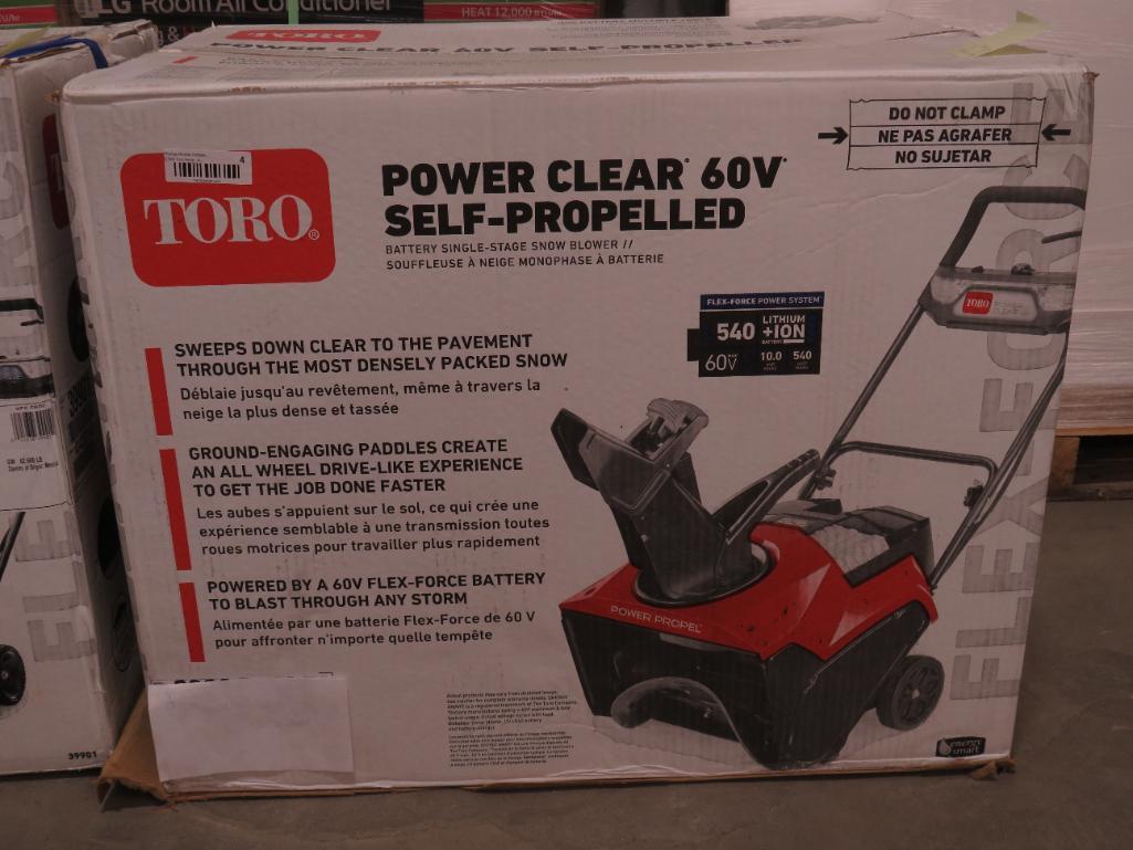 Toro 60v Cordless Self Propelled Snow Blower