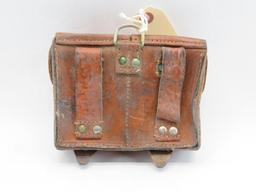 Vintage Leather Military Cartridge Pouch