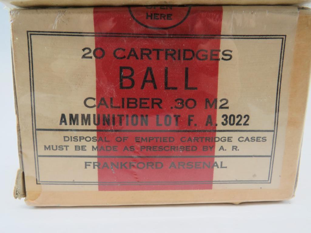 (2) Collectible Military Cartridge Boxes