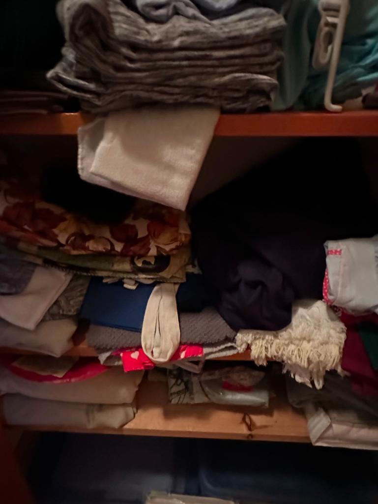 Linen Closet & Contents Of Bathroom